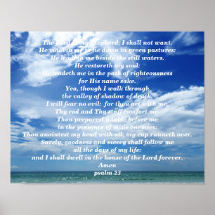 PÔSTER PSALM 23