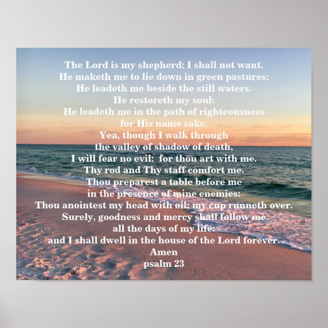 POSTER PSALM 23 (Frente)