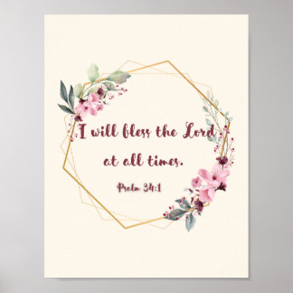 Poster Psalm 34