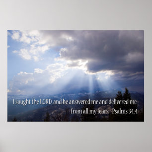 Poster Psalm 34:4