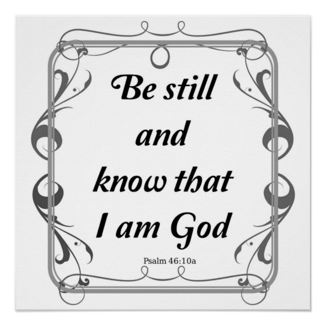 PÔSTER PSALM 46-10 (Frente)