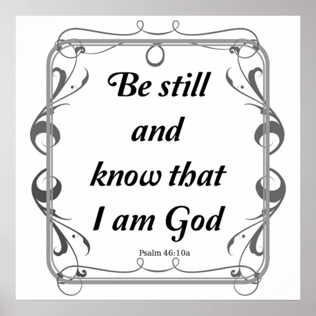 PÔSTER PSALM 46-10 (Frente)