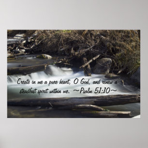 Poster Psalm 51:10