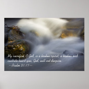 Poster Psalm 51:17
