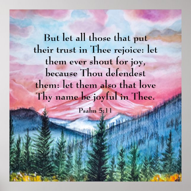 Poster Psalm 5:11  (Frente)