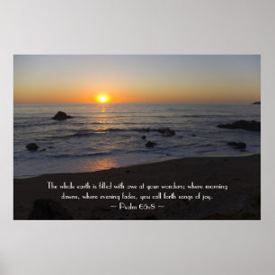 Poster Psalm 65:8