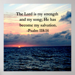 Pôster PSALM bonito 118 14 SUNRISE SOBRE O OCEANO