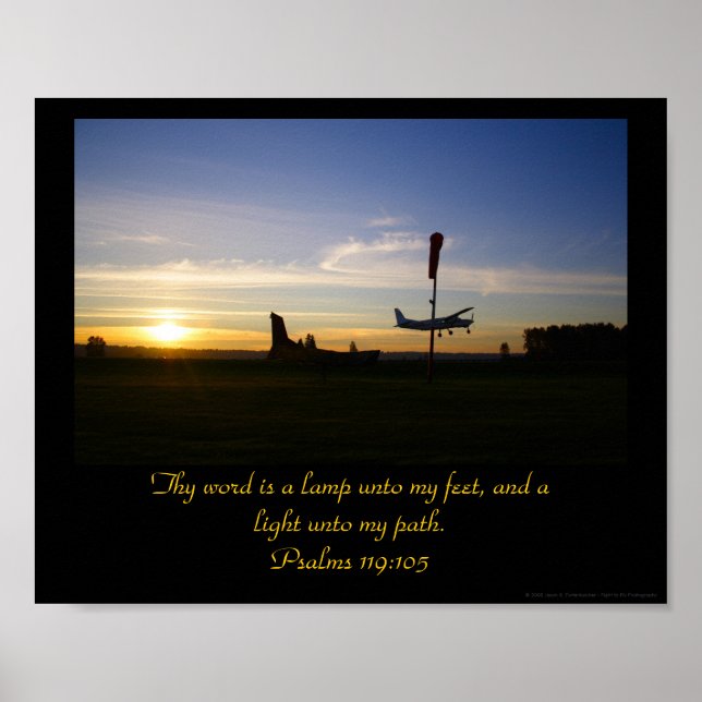 Pôster Psalms 119:105 (Frente)