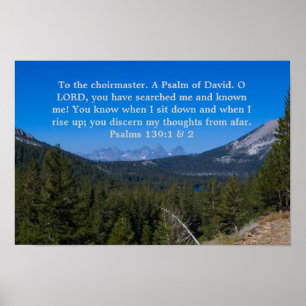 Poster Psalms 139:1&2