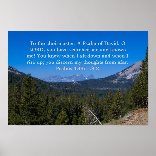 Poster Psalms 139:1&2 (Frente)