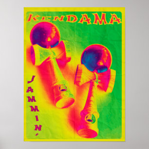 Poster Psicedélico de Kendama Jammin