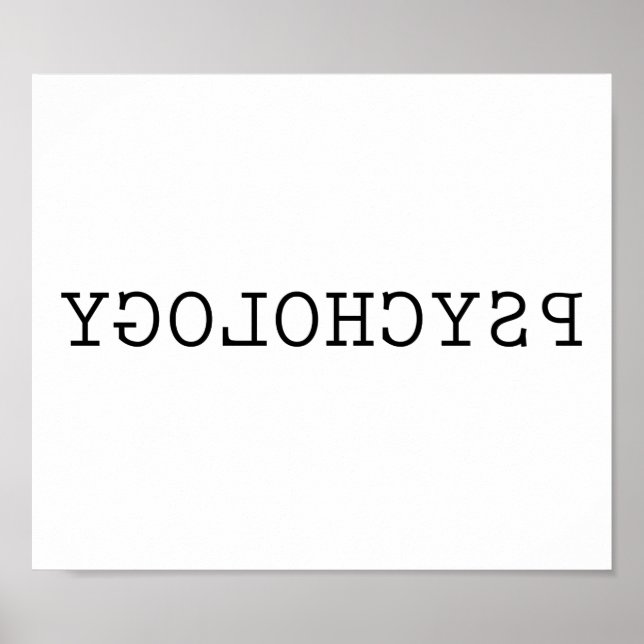 Pôster Psicologia reversa (Frente)