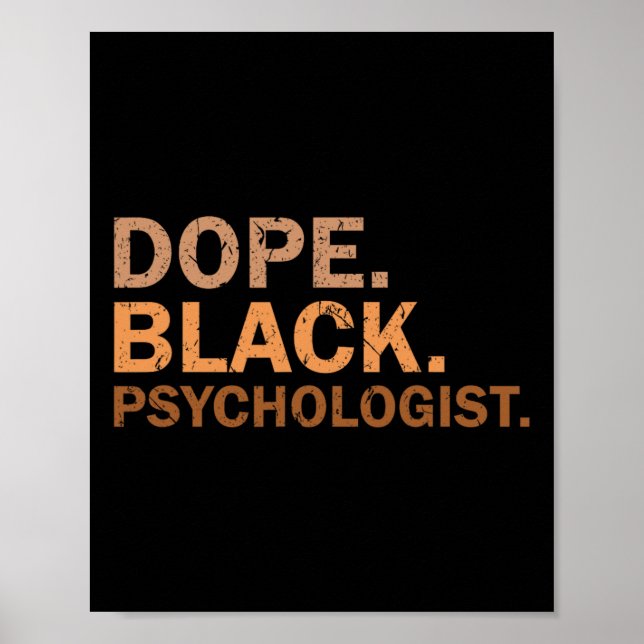 Poster Psicólogo negro da droga Melanin Mês Negro África (Frente)