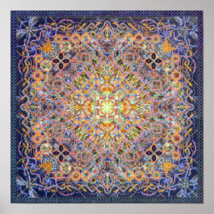 Poster Psidereal Centerpeace Matrix Psicedélico