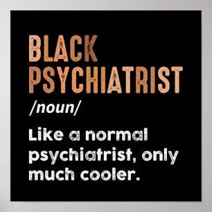 Poster Psiquiatria Negra Definição Psiquiatria Engraçada