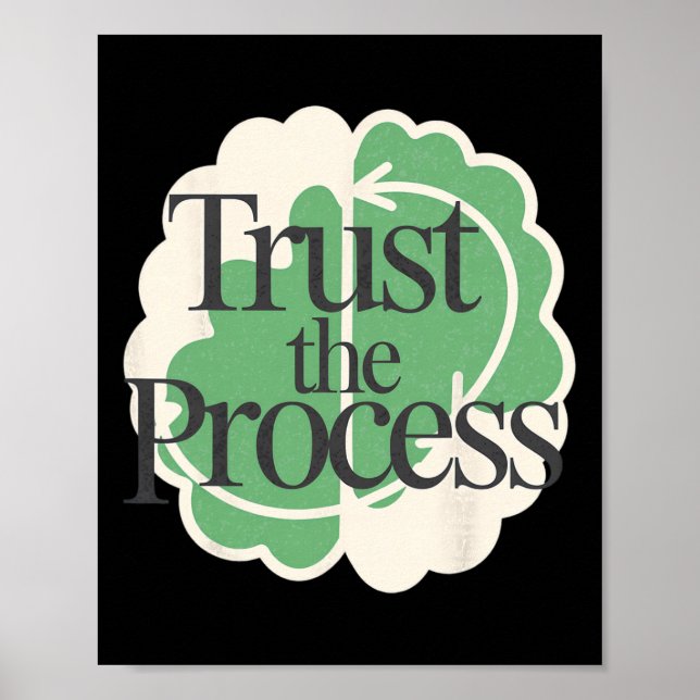 Poster Psiquiatria Saúde Mental Mente Confie no Processo  (Frente)