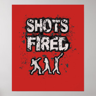 Poster psto tiro do atirador do atletismo