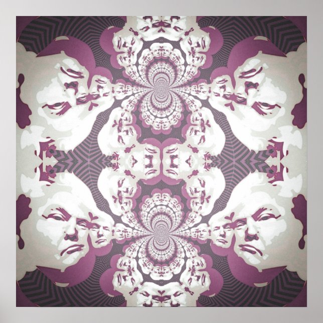Poster Psychedelic Donald Trump (Frente)