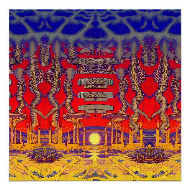 Pôster Psychedelic Dreamland (Frente)