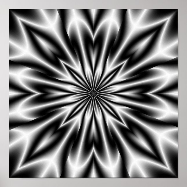 Poster Psychedelic Flower X-Ray (Frente)