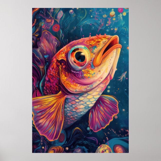 Poster Psychedelic Goldfish (Frente)