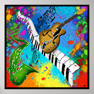 Poster Psychedelic Jazz