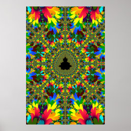 Poster Psychedelic Mandelbrot
