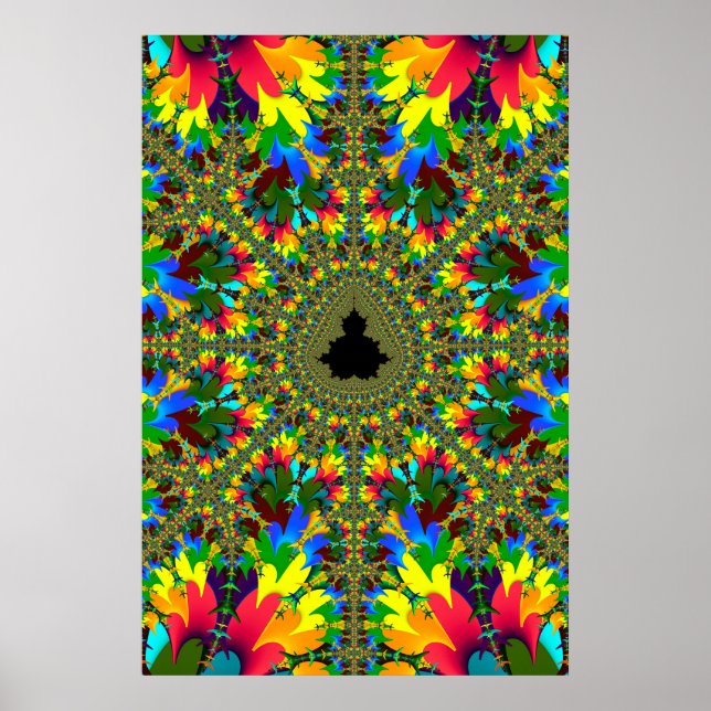 Poster Psychedelic Mandelbrot (Frente)