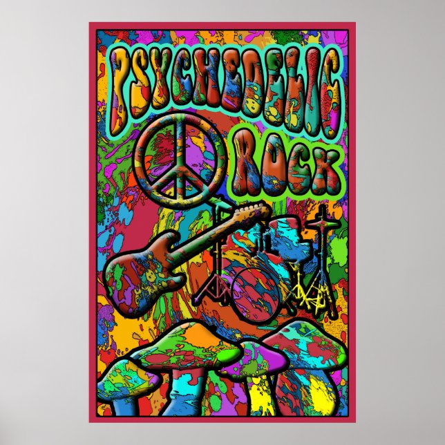 Poster Psychedelic Rock (Frente)