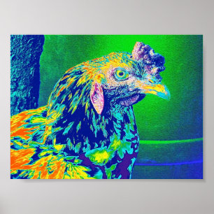 Poster "Psychedelic Rooster"