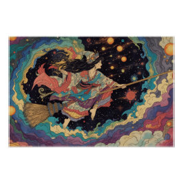 Pôster psychedelic witch poster