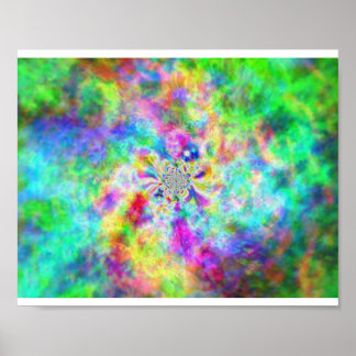 Pôster Psychédélisme en couleurs