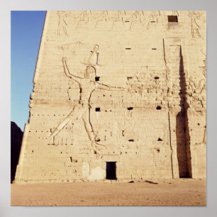 Poster Ptolemy XII que smiting seus inimigos