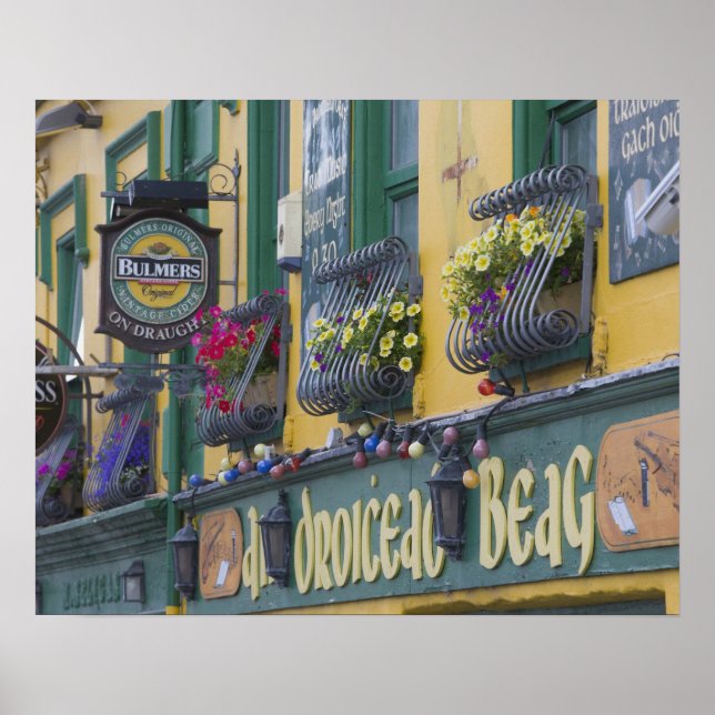 Poster Pub, Dingle, Península de Dingle, Condado de Kerry (Frente)