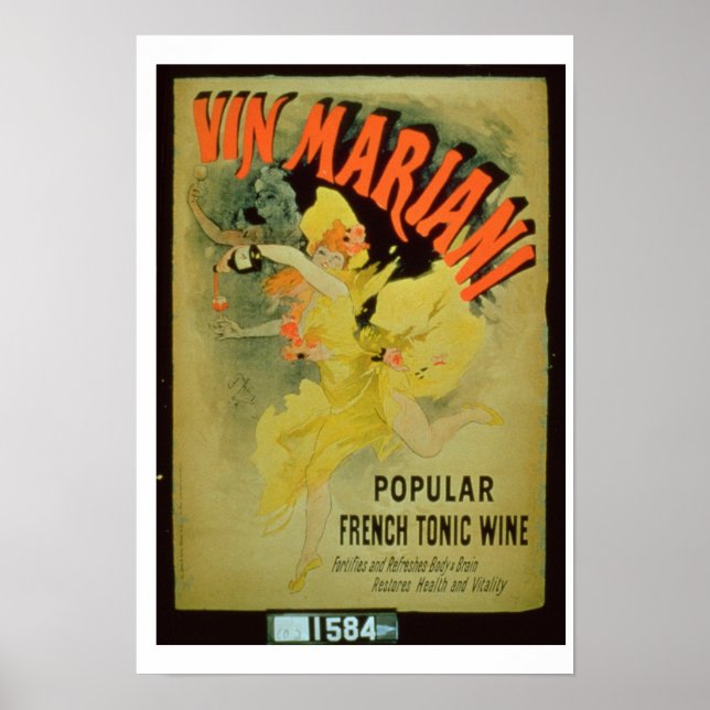 Poster publicando 'Mariani Wine, popular francês T (Frente)