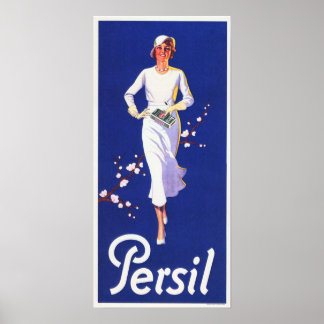 Poster Publicidade antiga do PERSIL White German Soap Det