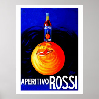 Poster Publicidade aperitiva italiana Vintage