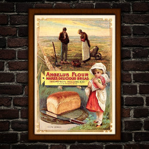 Poster Publicidade de Farinha Vintage