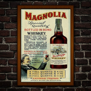Poster Publicidade de Uísque Antigo