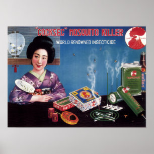 Poster Publicidade do representante INSETO Kimono Omã Ja