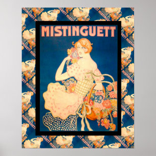 Poster Publicidade francesa Vintage, Mistinguett