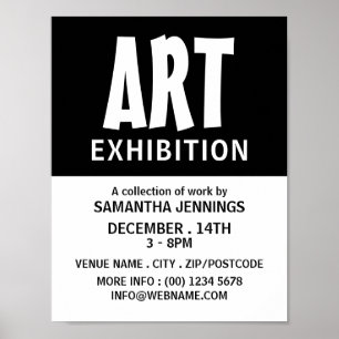 Poster Publicidade moderna para exibição artística