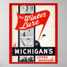 Pôster Publicidade venenosa, isca de inverno dos michigan