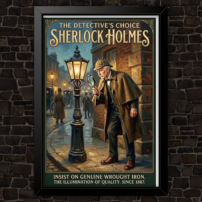 Poster Publicidade Vintage Sherlock Holmes (Criador carregado)