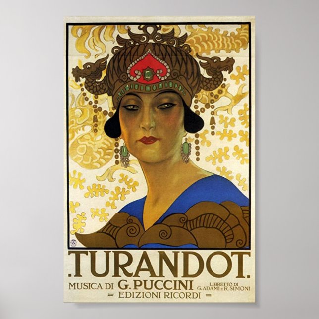 Poster Puccini / Turandot (Frente)