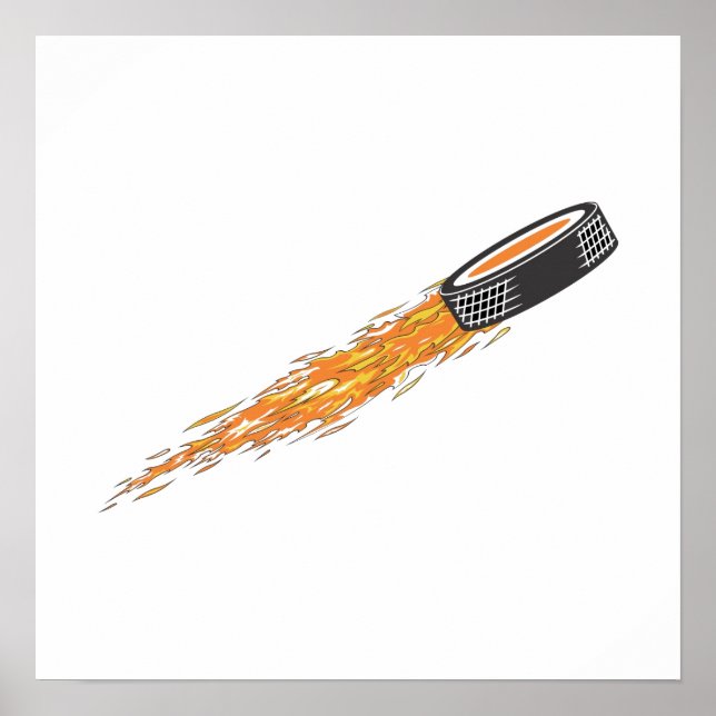 Pôster Puck Flaming (Frente)