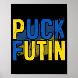 Poster Puck Futin Meme I Stand With Ucraniano Lov