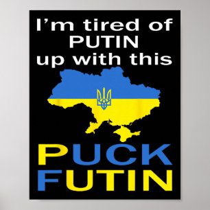 Poster Puck Futin Meme Orgulhoso Do Mapa Da Ucrânia Ucrân