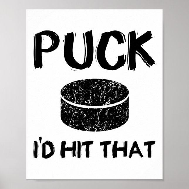 Poster Puck - I#39;d Atingiu aquele Hóquei Engraçado (Frente)