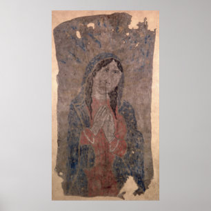 Poster Pueblo Indian hide Painting of a Madonna, 1675